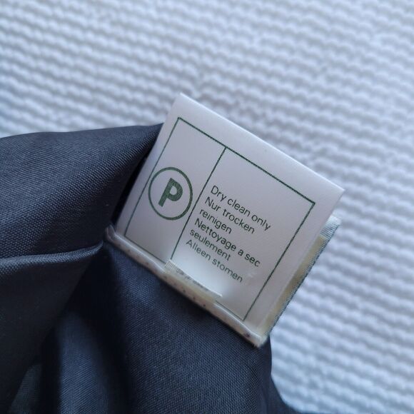 Vintage LAURA ASHLEY Black Wool Princess Dress Size 8 Puff Sleeve Cottagegoth - Picture 13 of 13